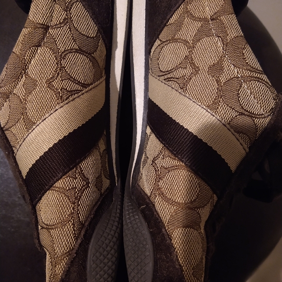 Coach Brown Sneakers Size 8 - Picture 4 of 6
